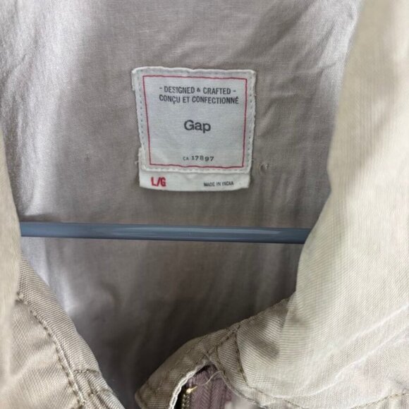 Gap Women's Large Taupe Utility Jacket - Picture 8 of 9